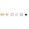 WAŁ PRZEGUBOWY "CATTELONI CARDANO" OP45.101.910.090 (620 Nm) + sprzęgło jednokierunkowe prawe