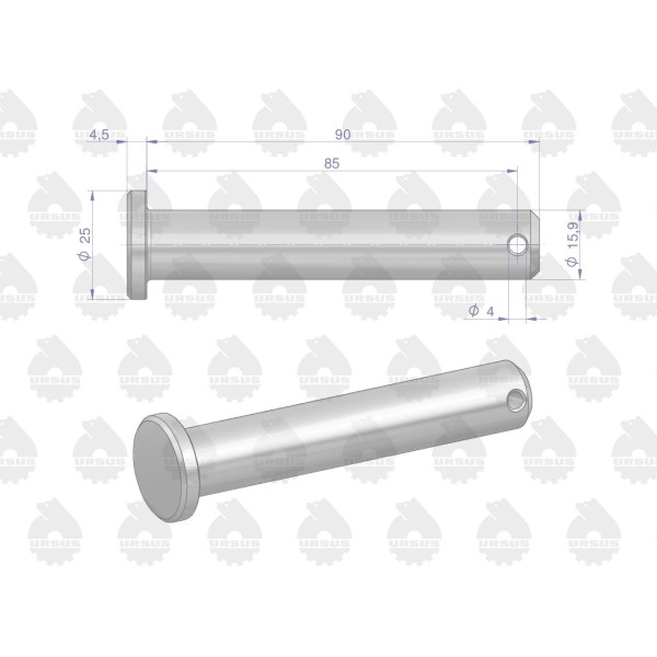 Sworzeń mocowania wieszaka P C-330 ORYGINAŁ URSUS