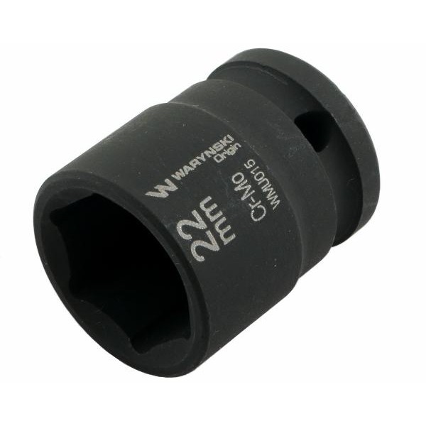 Nasadka udarowa sześciokątna 1 2 22 mm CrMo DIN 3129 Waryński