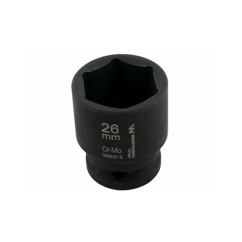 Nasadka udarowa sześciokątna 1 2 26 mm CrMo DIN 3129 Waryński
