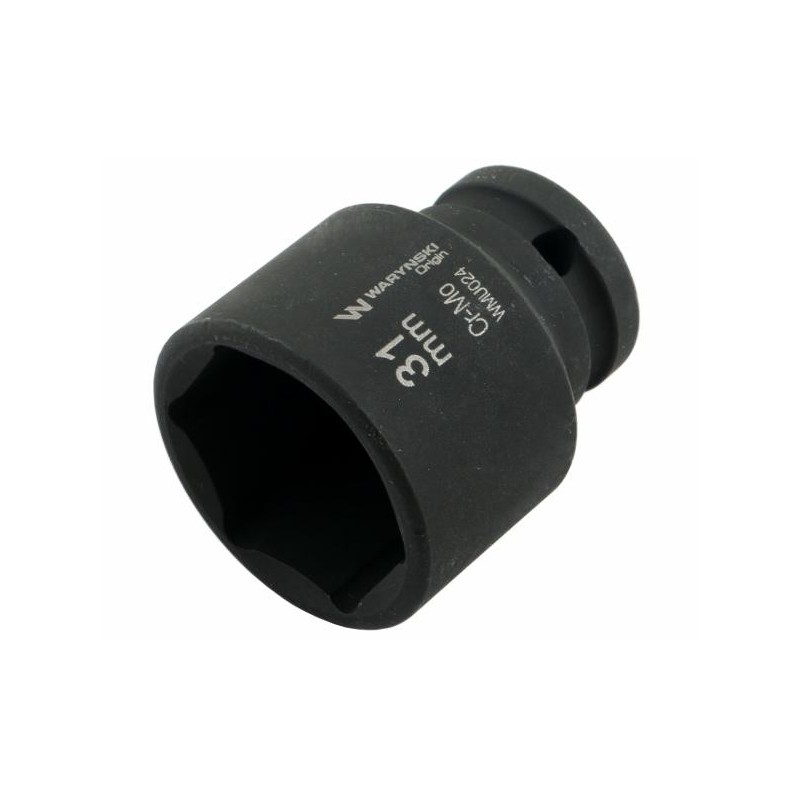 Nasadka udarowa sześciokątna 1 2 31 mm CrMo DIN 3129 Waryński