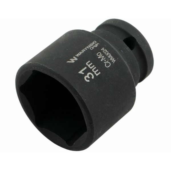 Nasadka udarowa sześciokątna 1 2 31 mm CrMo DIN 3129 Waryński