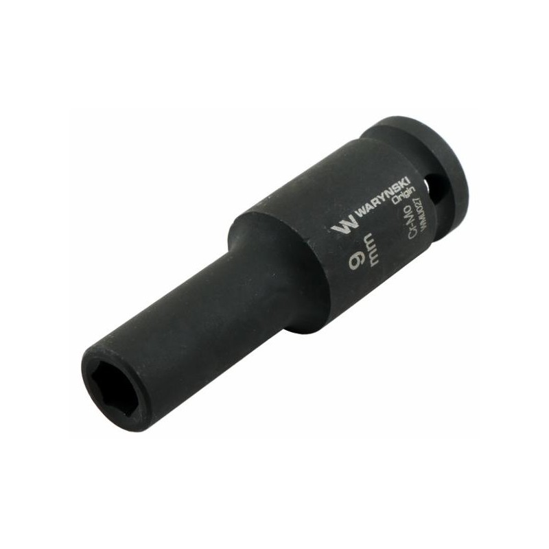 Nasadka udarowa sześciokątna długa 1 2 9 mm CrMo DIN 3129 Waryński