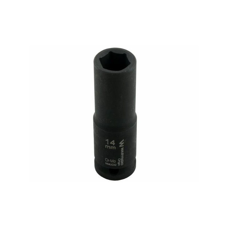 Nasadka udarowa sześciokątna długa 1 2 14 mm CrMo DIN 3129 Waryński