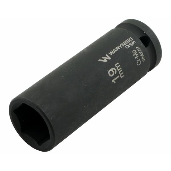 Nasadka udarowa sześciokątna długa 1 2 19 mm CrMo DIN 3129 Waryński