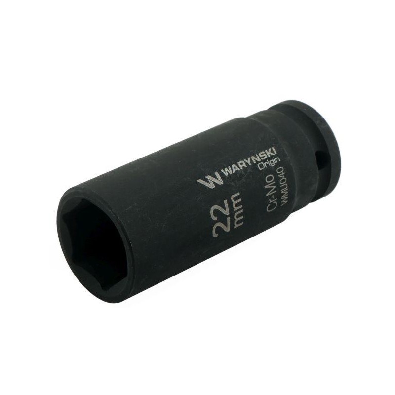 Nasadka udarowa sześciokątna długa 1 2 22 mm CrMo DIN 3129 Waryński