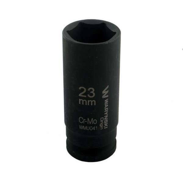Nasadka udarowa sześciokątna długa 1 2 23 mm CrMo DIN 3129 Waryński