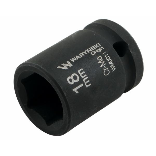 Nasadka udarowa sześciokątna 1 2 18 mm CrMo DIN 3129 Waryński