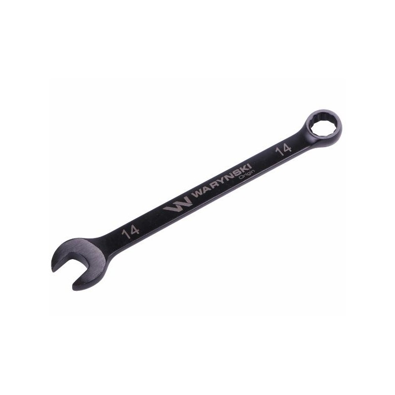 Klucz płasko-oczkowy 14 mm CrV standard ASME B107-2010 Waryński