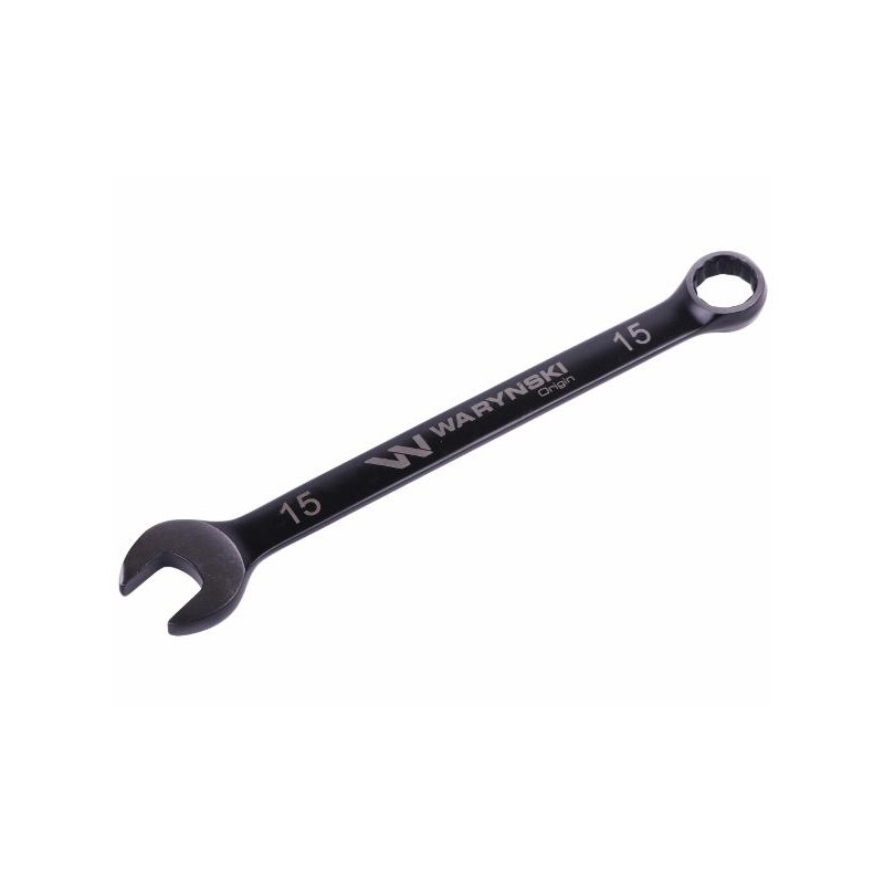 Klucz płasko-oczkowy 15 mm CrV standard ASME B107-2010 Waryński