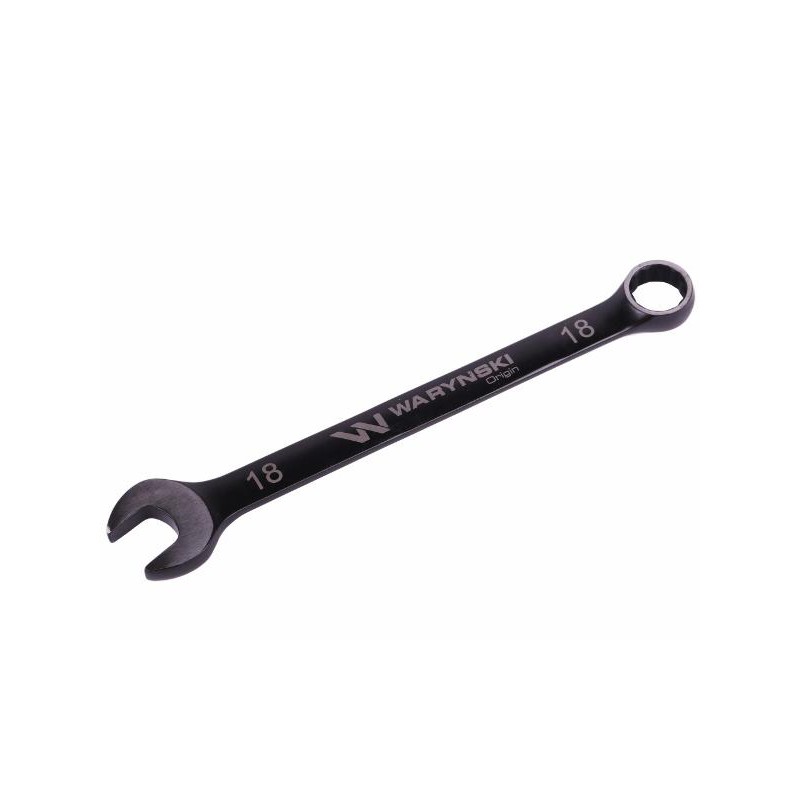 Klucz płasko-oczkowy 18 mm CrV standard ASME B107-2010 Waryński