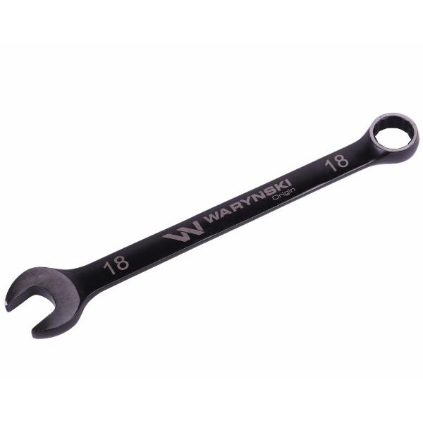 Klucz płasko-oczkowy 18 mm CrV standard ASME B107-2010 Waryński