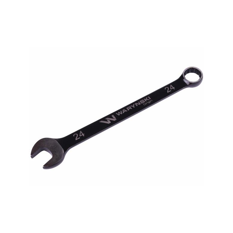 Klucz płasko-oczkowy 24 mm CrV standard ASME B107-2010 Waryński