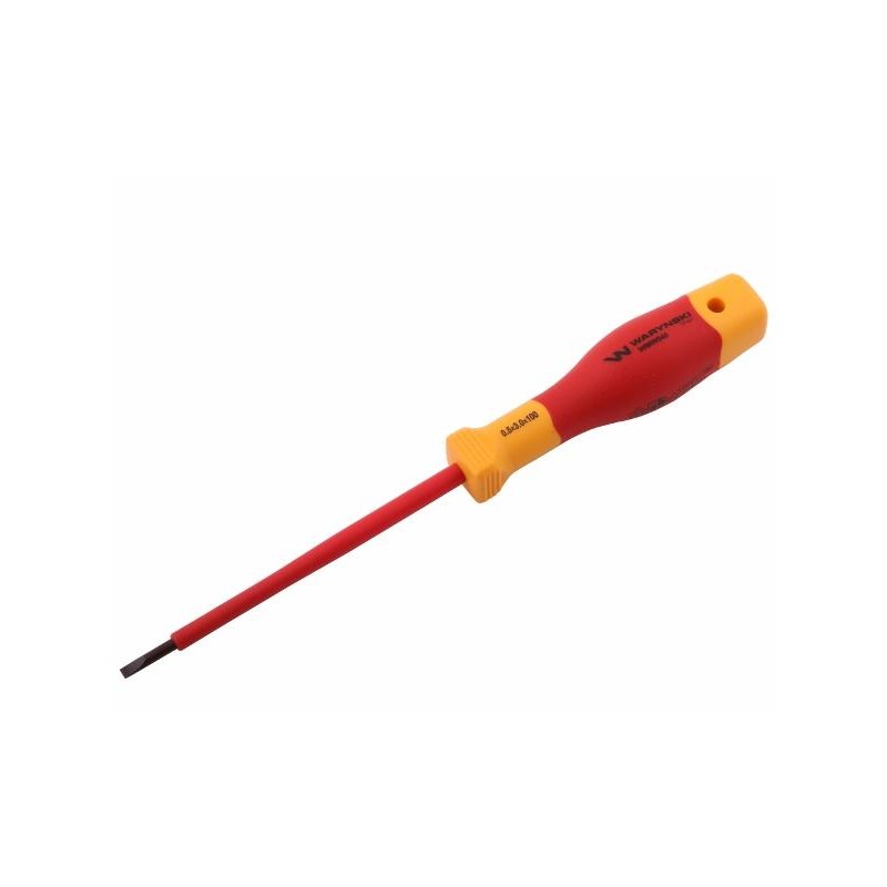 Wkrętak płaski izolowany 3 x 100 mm VDE stal S2, Waryński