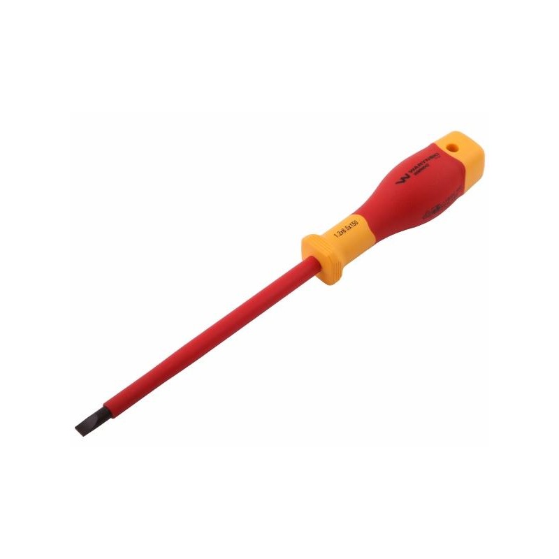 Wkrętak płaski izolowany 6 x 150 mm VDE, stal S2, Waryński