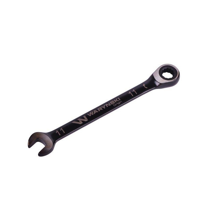 Klucz płasko-oczkowy 11 mm z grzechotką 72 zęby standard ASME B107-2010 Waryński