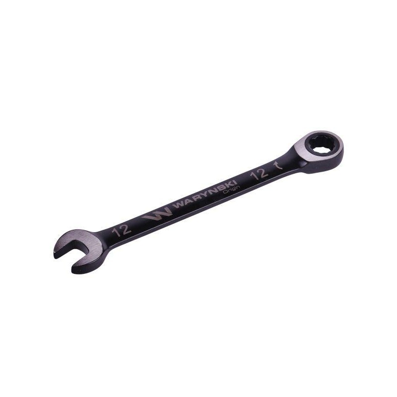 Klucz płasko-oczkowy 12 mm z grzechotką 72 zęby standard ASME B107-2010 Waryński