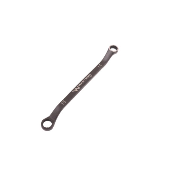 Klucz oczkowy odsadzony 14 x 15 mm CrV standard ASME B107 9 Waryński