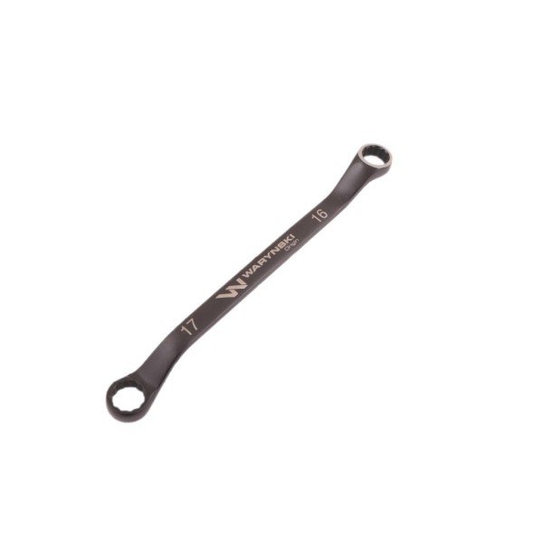 Klucz oczkowy odsadzony 16 x 17 mm CrV standard ASME B107 9 Waryński