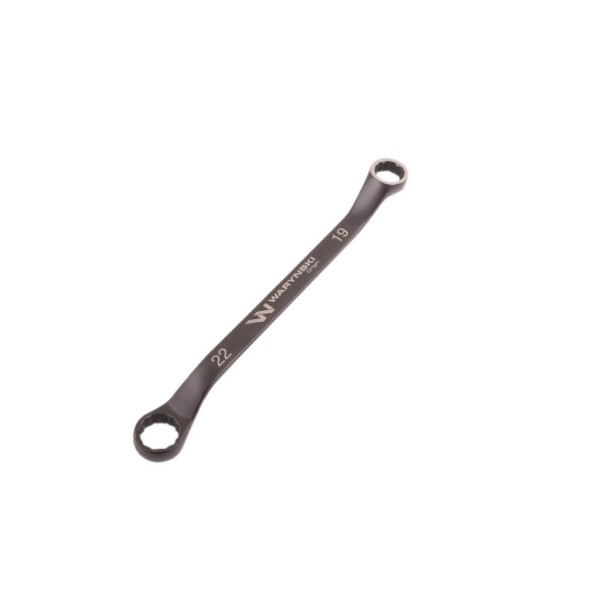 Klucz oczkowy odsadzony 19 x 22 mm CrV standard ASME B107 9 Waryński