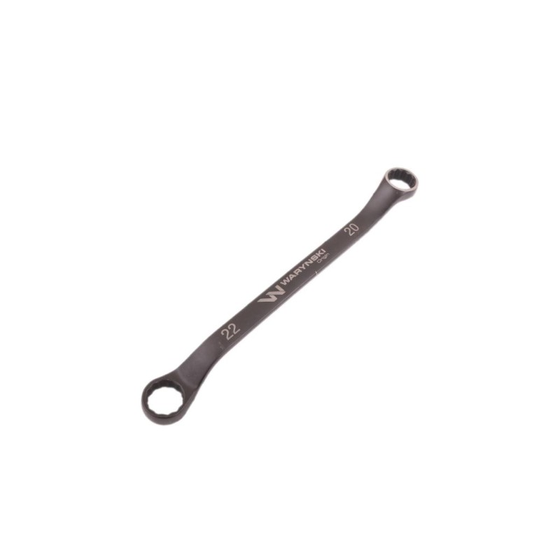 Klucz oczkowy odsadzony 20 x 22 mm CrV standard ASME B107 9 Waryński