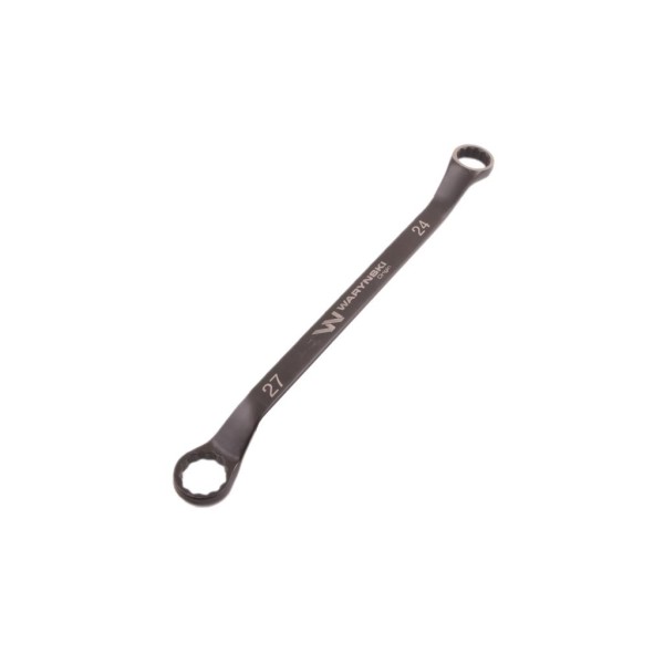 Klucz oczkowy odsadzony 24 x 27 mm CrV standard ASME B107 9 Waryński