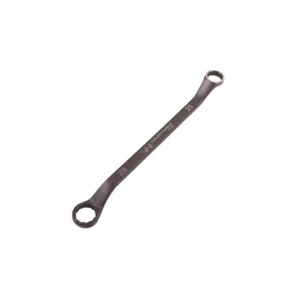 Klucz oczkowy odsadzony 25 x 28 mm CrV standard ASME B107 9 Waryński