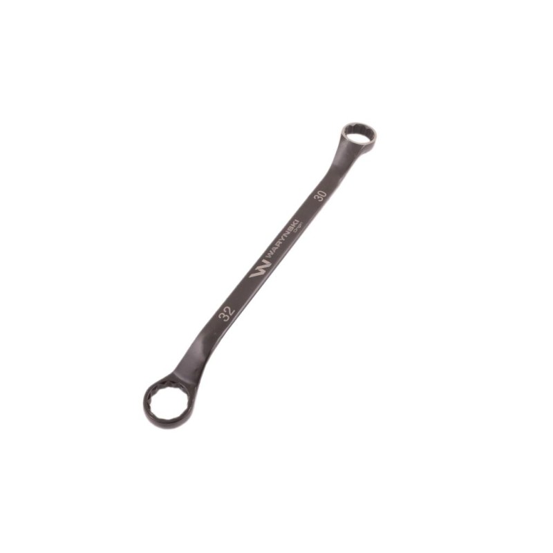 Klucz oczkowy odsadzony 30 x 32 mm CrV standard ASME B107 9 Waryński