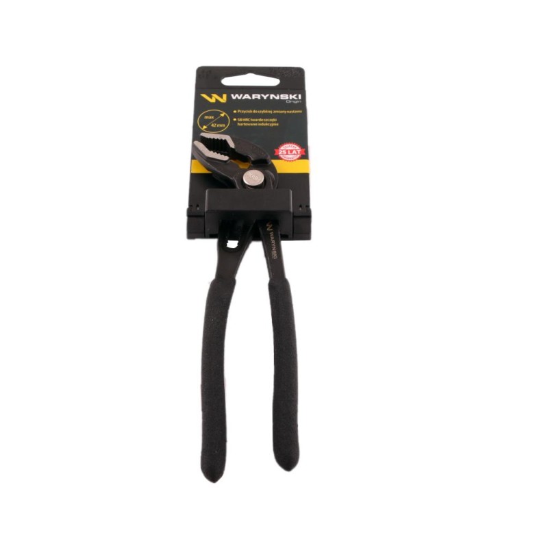 Szczypce do rur szybkonastawne 180mm zakres szczęk 42 mm Waryński