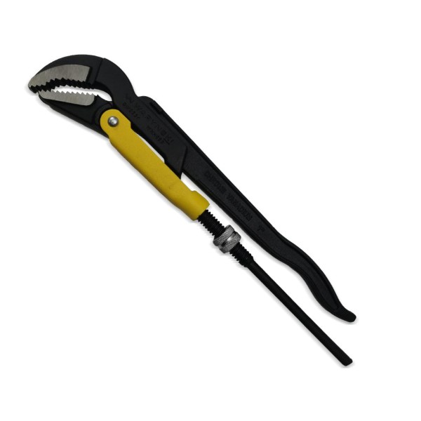 Szczypce nastawne szwedzkie do rur szczęki typ 45° o rozstawie max 40mm długość 330mm Waryński