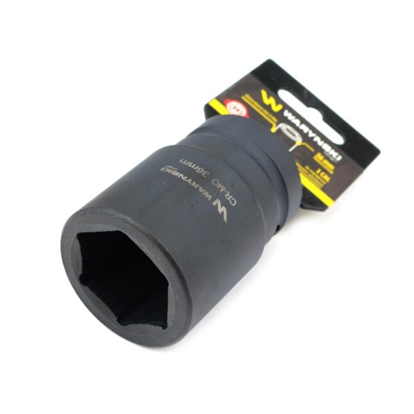 Nasadka udarowa sześciokątna 1 długa 36 mm CrMo DIN 3129 Waryński
