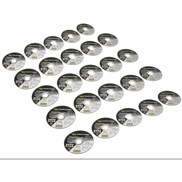 Tarcza do cięcia metalu 115 x1 0 x22 23 mm wielopak Waryński (sprzedawana po 25 szt)