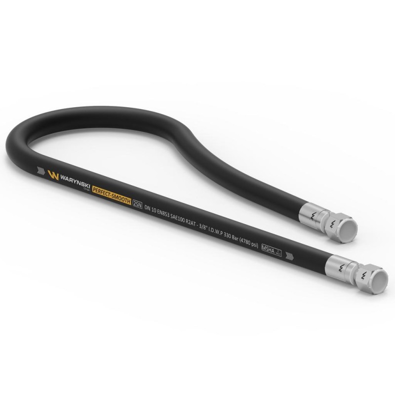 Przewód hydrauliczny gładki z uszczelnieniem - 330 bar gwint M18x1 5 proste L-1500mm DN10-2SN 336-632-030-413