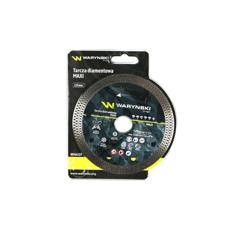 Tarcza diamentowa MAXI 125 x 22 23 mm Waryński