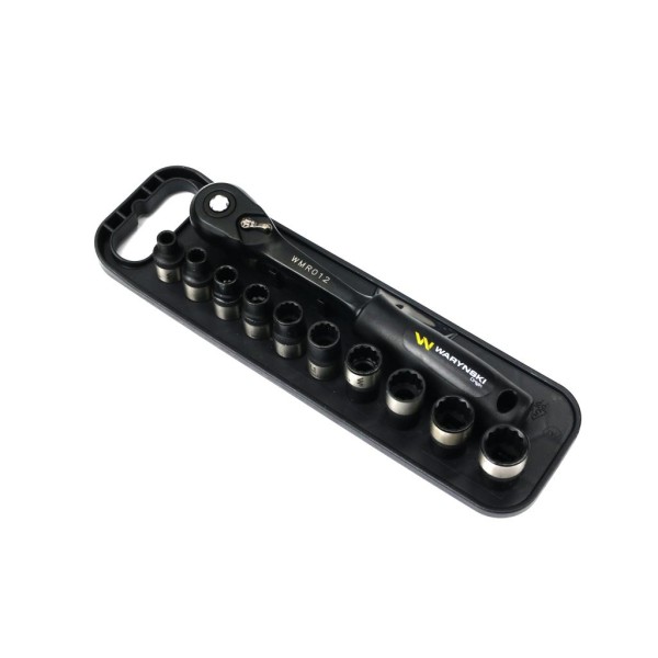 Zestaw 12 el nasadki 3 8 przedłużka 7 5 cm grzechotka 6 7 8 9 10 11 12 13 14 15 Waryński