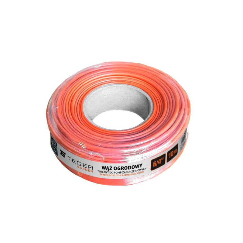 Wąż ogrodowy - tłoczny do pomp zanurzeniowych FI 6 4 10m TEGER