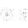 TALERZ 610x5mm  UZĘBIONY FI 35