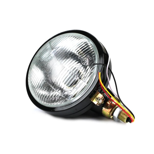 Reflektor przedni lewy (metalowy) na żarówkę z kołnierzem H4 C-330 360 import