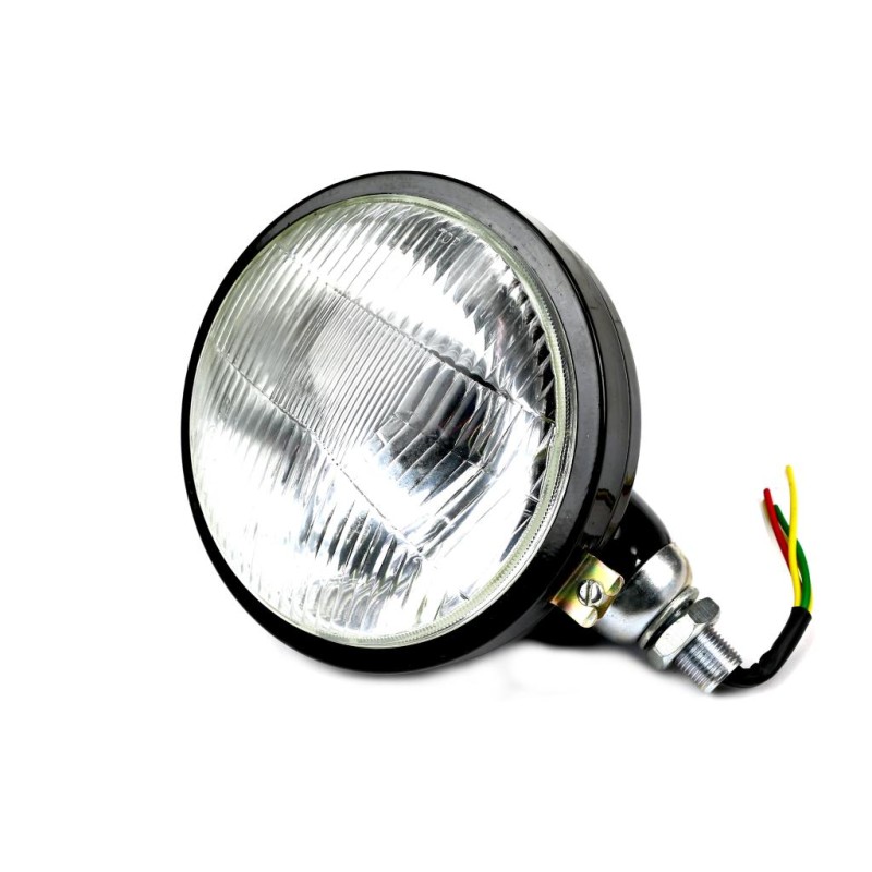 Reflektor przedni prawy (metalowy) na żarówkę z kołnierzem H4C-330 360 import