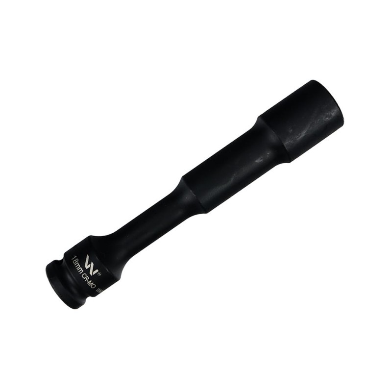 Nasadka udarowa 1 2 , sześciokątna slim przelotowa ze stali CrMo 18mm długość 150 mm, stosowane w mechanice do
