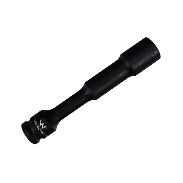 Nasadka udarowa 1 2 , sześciokątna slim przelotowa ze stali CrMo 18mm długość 150 mm, stosowane w mechanice do