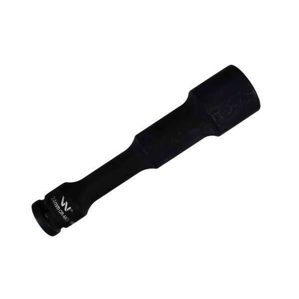 Nasadka udarowa 1 2 , sześciokątna slim przelotowa ze stali CrMo 24mm długość 150 mm, stosowane w mechanice do