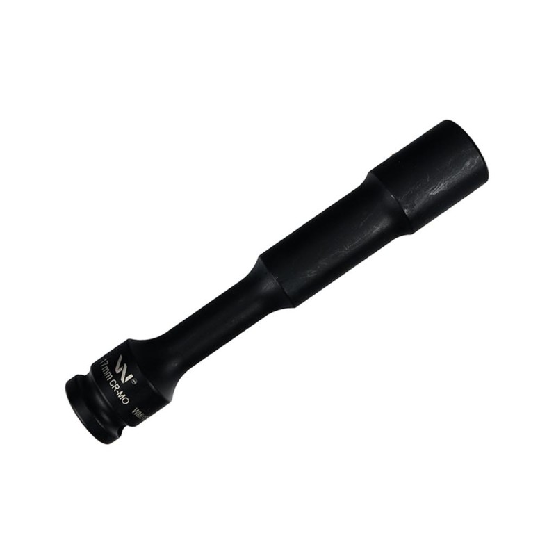 Nasadka udarowa 1 2 , sześciokątna slim przelotowa ze stali CrMo 17mm długość 150 mm, stosowane w mechanice do