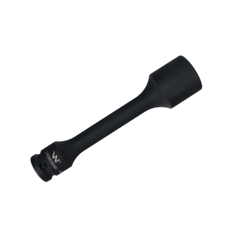 Nasadka udarowa 1 2 , sześciokątna slim ze stali CrMo 24mm długość 150 mm, stosowane w mechanice do kluczy uda