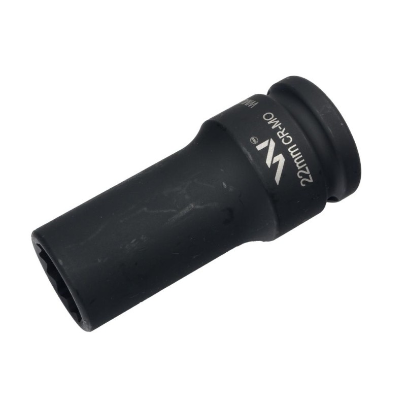 Nasadka udarowa 3 4 dwunastokątna ze stali CrMo 22mm bardzo długa D90 SLIM Waryński