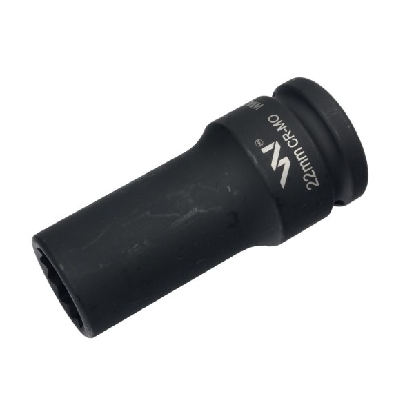 Nasadka udarowa 3 4 dwunastokątna ze stali CrMo 22mm bardzo długa D90 SLIM Waryński