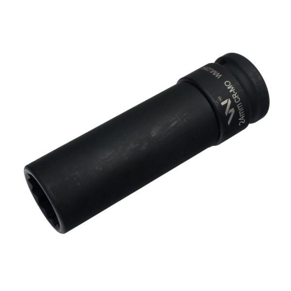 Nasadka udarowa 3 4 dwunastokątnaze stali CrMo 24mm bardzo długa D120 SLIM Waryński