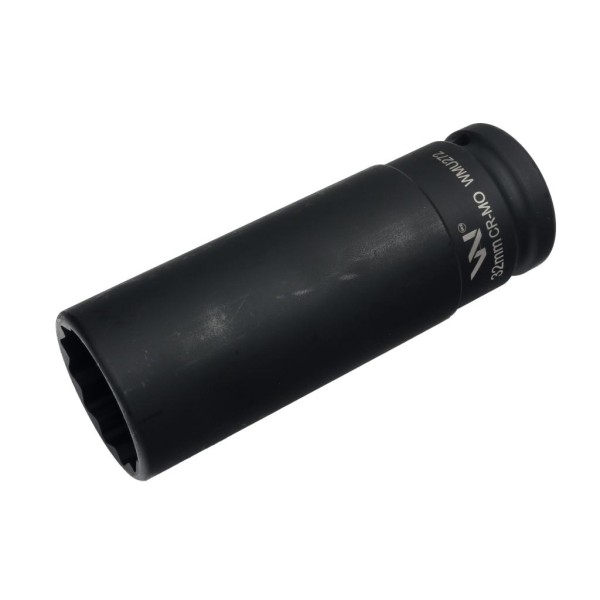 Nasadka udarowa 3 4 dwunastokątna ze stali CrMo 32mm bardzo długa D120 SLIM Waryński