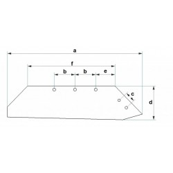 LEMIESZ UV-WSM 43L  lewy PŁUG KM AKPIL