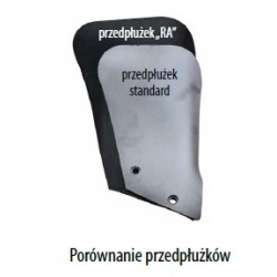 PRZEDPŁUŻEK PŁUGA KM80 I KM180 i  MAX PARA Z UCHWYTEM + łącznik górny odkładnicy z piersią (para) "RA"